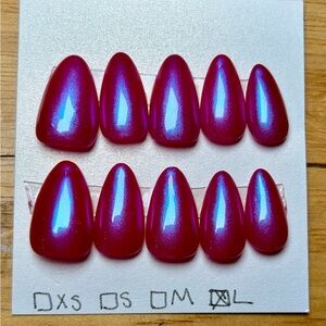 Iridescent Purple/Pink Press-On Nails